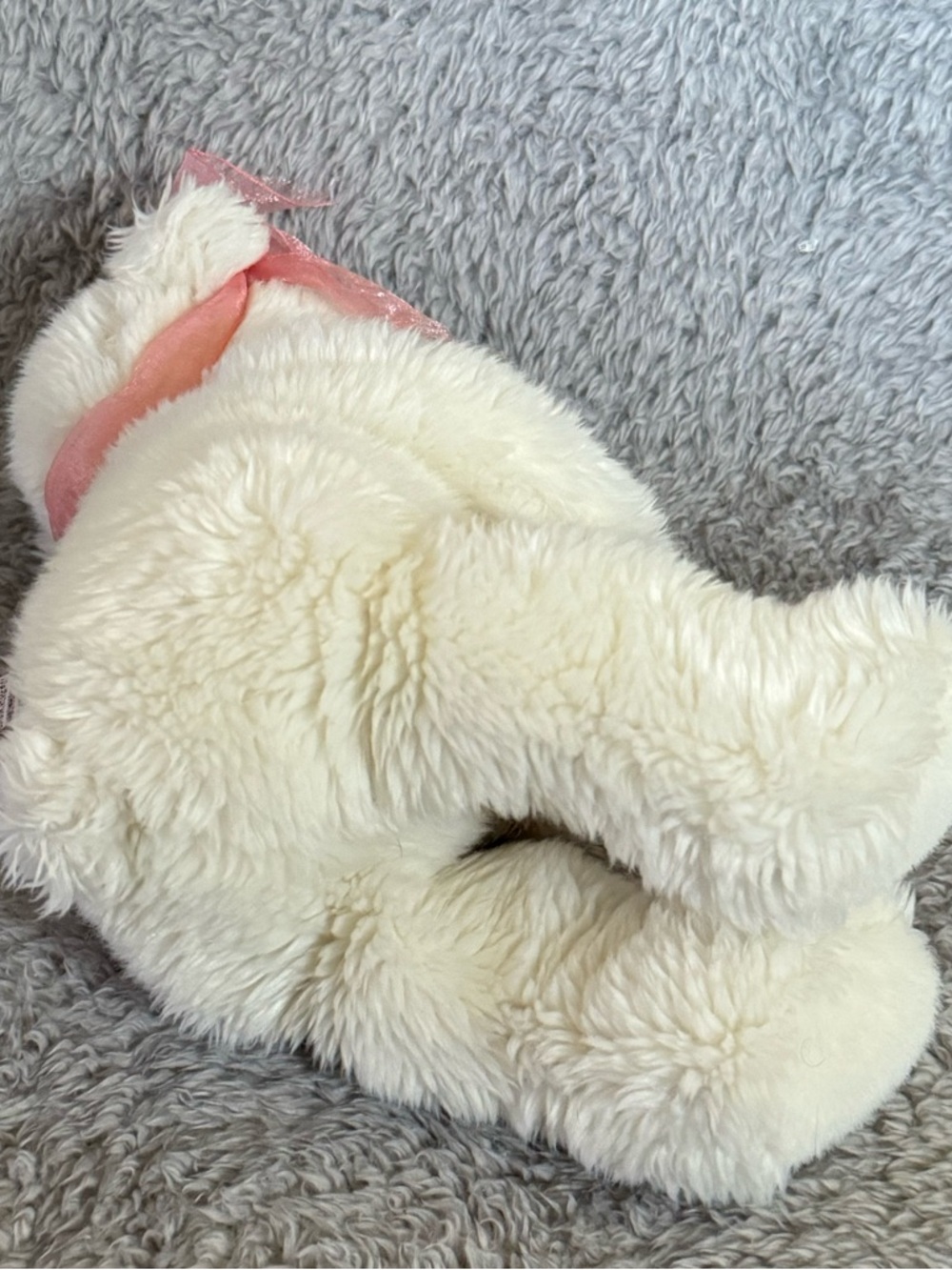 GUND Momma’s Love White Bear Plush w/ Baby Teddy Pink Bow Stuffed Animal Toy - Picture 6 of 8